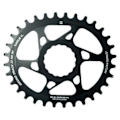 Miniatyrbillede 2 af 2: Leonardi Racing Direkte Montering Gecko Track Cannondale 6 Mm Offset Oval Kæderring Sort 32t