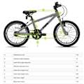 Miniatyrbillede 2 af 2: Frog Bikes 44 16´´ Cykel Søvfarvet  Dreng