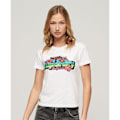 Pikkukuva 3 / 7: Superdry Cali Sticker Fitted Lyhythihainen T-paita Valkoinen M Nainen