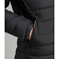 Miniatyrbillede 5 af 5: Superdry Jakke Super Long Line Fuji Sort XS Kvinde