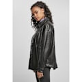 Miniatyrbillede 2 af 8: Urban Classics S Faux Leather Over Skjorte Sort L Kvinde
