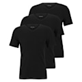 Miniatyrbillede 3 af 5: Boss Kort Ærme Basislag V Neck Classic 3 Enheder Sort 2XL Mand