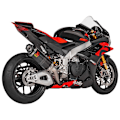 Pikkukuva 2 / 3: Akrapovic Titanium Ja Carbon Slip On-äänenvaimennin Aprilia Rsv4 1100 21-22 Ref:s-a10so13-rc Hopeinen