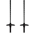 Miniatyrbillede 4 af 5: K2 Style Carbon Spadserestokke Sort 115 cm