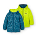 Miniatyrbillede 1 af 4: Boboli Reversible Technical Fabric Jakke Gul,Blå 16 Years