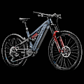 Miniatyrbillede 2 af 3: Corratec E-power Ilink 180 Factory 25 29/27.5´´ 2021 Elektrisk Mtbcykel Grå 42 / 625Wh