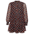Miniatyrbillede 3 af 5: Superdry Langærmet Kort Kjole Tiered Brun XL Kvinde