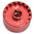 Miniatyrbild 1 av 8: Wheels Manufacturing Double Sided Bottom Bracket Socket Röd