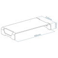 Miniatyrbillede 7 af 7: Tooq Skærmstativ Tqmr0004 Transparent
