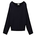 Miniatyrbillede 3 af 6: Tom Tailor Sweater 1037737 Knit Structured Batwing Blå S Kvinde
