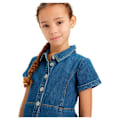 Pikkukuva 6 / 6: Levi´s ® Kids Button Front Denim Lyhythihainen Lyhyt Mekko Sininen 14 Years Tyttö