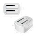 Miniatyrbillede 4 af 6: Aisens Hdd/ssd Dockingstation Asds-d02w Søvfarvet