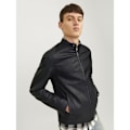 Miniatyrbillede 6 af 7: Jack & Jones Dylan Clean Læderjakke Sort 2XL Mand
