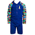 Miniatyrbillede 3 af 6: Funky Trunks Uv Langærmet Jumpsuit Go Blå 6 Years