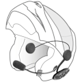 Pikkukuva 6 / 7: Interphone Cellularline Active Intercom Musta