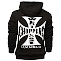Miniatyrbillede 2 af 2: West Coast Choppers Sweatshirt Med Fuld Lynlås Og Classic Sort L Mand