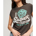 Pikkukuva 5 / 6: Superdry Embellished Poster Cap Slv Lyhythihainen T-paita Harmaa XS Nainen