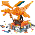 Miniatyrbillede 2 af 6: Mega Construx Bevæger Sig Pokémon Charizard Orange