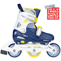 Miniatyrbillede 2 af 5: Nijdam Inline Skøjter Adjustable Hvid,Blå EU 30-33