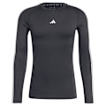 Pikkukuva 3 / 6: Adidas Techfit Compression 3 Stripes Pitkähihainen T-paita Musta 2XL Mies