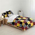 Miniatyrbillede 3 af 6: Play Fabrics Nordic Case Med Hogwarts Bomuldsknapper Billeder Til 135/140 220x240 Cm