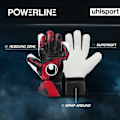 Miniatyrbillede 3 af 4: Uhlsport Målmandshandsker Powerline Supersoft Rød,Sort 8 1/2