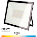 Miniatyrbillede 2 af 2: Edm Led Projektør 150w 12000 Lumens 4000k Sort
