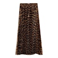 Miniatyrbillede 1 af 2: Scotch & Soda Pleated Midinederdel Brun L Kvinde
