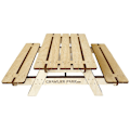Miniatyrbillede 2 af 4: Crawler Park Picnic Bord 1/10 Brun