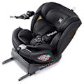 Miniatyrbillede 3 af 8: Babyauto Bilsæde Anura I-size 40 150 Giratoria Isofix Top Tether Sort