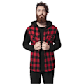 Miniatyrbillede 4 af 7: Urban Classics Skjorte Hætte Ed Ærme Flanell Sweat Sort L Mand