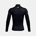Miniatyrbillede 2 af 2: Under Armour Coldgear Elite Mock T-shirt Med Lange ærmer Sort XS Mand