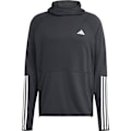Miniatyrbillede 3 af 5: Adidas Stripes Hættetrøje Own The Run Excite 3 Sort M / Regular Mand