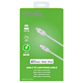 Miniatyrbillede 4 af 5: Celly Usb-c To Lightning 1m Transparent