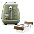 Miniatyrbillede 3 af 8: Delonghi Brødrister Ctov 2103 900w Grøn One Size / EU Plug