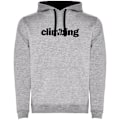Miniatyrbillede 1 af 4: Kruskis Word Climbing Two-colour Hættetrøje Grå 2XL Mand