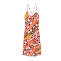 Miniatyrbillede 3 af 6: Superdry Printed Slip ærmeløs Lang Kjole Orange S Kvinde