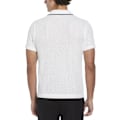 Miniatyrbillede 2 af 3: Original Penguin Button Front Textured Earl Kortærmet Skjorte Hvid M Mand