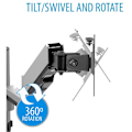 Pikkukuva 4 / 5: V7 Dual Touch Adjust Monitor Mount Musta