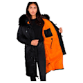 Miniatyrbillede 5 af 6: Alpha Industries Jakke Long Fishtail Sort S Kvinde
