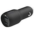 Miniatyrbillede 1 af 4: Belkin Dual Car Charger A-c 24w 1 M Sort