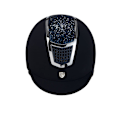 Miniatyrbillede 3 af 6: Equestro Hjelm Modello Eclipse Stone Velvet Rowel Fitting  59-61 cm