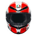 Miniatyrbild 3 av 7: Agv Fullt Ansikte Hjälm K6 S E2206 Mplk Röd,Vit S