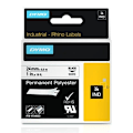 Miniatyrbillede 2 af 4: Dymo Tape 1734523 Id1-24 Rhino Permanent Polyester 5.5 M Hvid,Sort