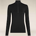 Miniatyrbillede 3 af 7: Icebreaker Merino Core Heavyweight Langærmet Baselayer Sort S Kvinde
