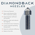 Miniatyrbillede 2 af 3: Diamondback K1 Compatible 3d-printerdyse 0.4 Mm