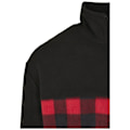 Miniatyrbillede 3 af 8: Urban Classics Patterned Polar Fleece Track Jakke Sort M Mand