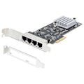 Miniatyrbillede 6 af 6: Startech Pr42gi Pci-e Netværksadapter Til Ethernet 4 Porte