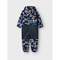 Miniatyrbild 2 av 6: Name It Alfa08 Softshell Aop1 Mini Overall Blå 3 Years