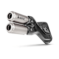 Pikkukuva 1 / 5: Akrapovic Äänenvaimennin Slip On Line Titanium&carbon Multistrada 950/1200 17-18 Ref:s-d9so10-hifft Musta,Hopeinen